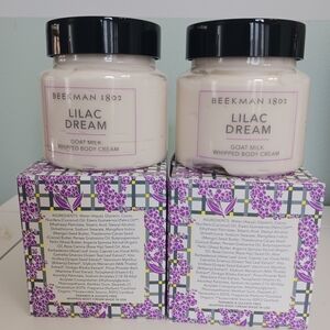 2 Beekman 1802 body cream pure goat  milk lili dream 8 oz